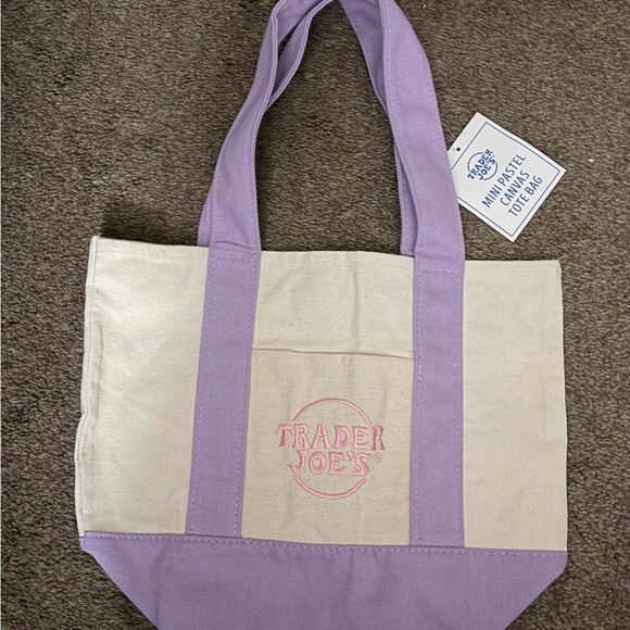 Trader Joe'S Handbags - Trader Joe's Limited Edition Pastel Mini Tote Bag